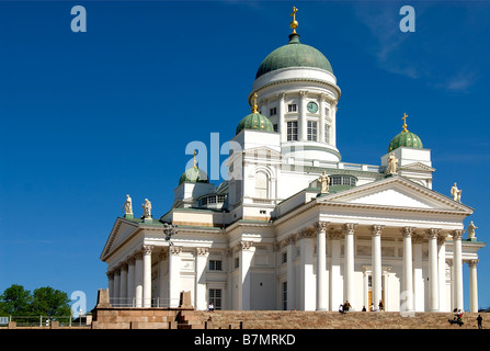 La cathédrale Tuomiokirkko d'Helsinki, Finlande Banque D'Images