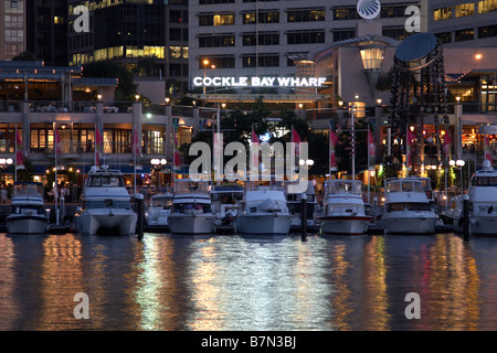 Bateaux dans Darling Harbour, Sydney Banque D'Images