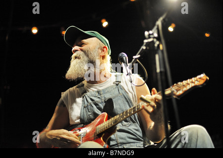 Seasick Steve effectuant à Wolverhampton, 29 Janvier 2009 Banque D'Images