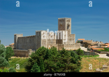 Beira Baixa District près de Covilha, Sabugal l'un des châteaux médiévaux de chevaliers Templar Banque D'Images