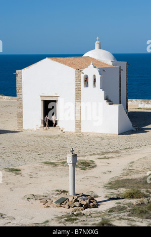 À l'ouest de l'Algarve, Sagres, la Capela do Infante (chapelle Capela de Maria da Graça) Banque D'Images