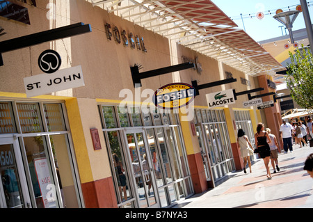 Las Vegas Premium Outlets Shopping Centre Banque D'Images