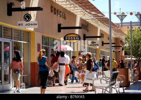 Las Vegas Premium Outlets Shopping Centre Banque D'Images