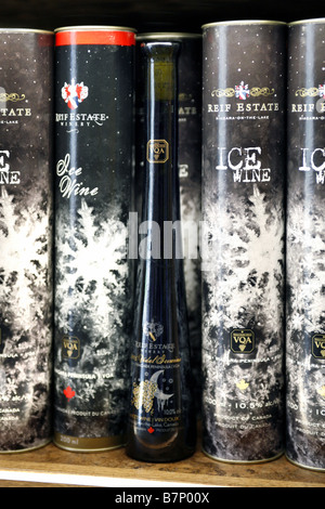 Vin de glace Reif Estate Winery, Niagara-on-the-Lake, Ontario, Canada Banque D'Images