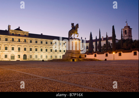 District de l'Alentejo, la place Terreiro do Paço à Vila Viçosa, Le Palais Ducal Banque D'Images