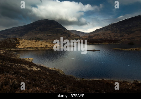 Loch Treig près de Corrour, Fort William, Écosse. Banque D'Images