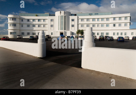 Le Midland Hotel Morecambe, restauré un bâtiment Art déco des années 30. Banque D'Images