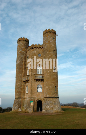 Broadway Tower dans les Cotswolds Banque D'Images