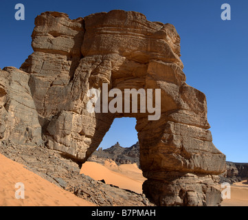 Fozzigiaren Arche naturelle dans la région de Tadrart Acacus Banque D'Images