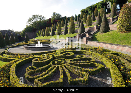 Kamp-Lintfort, Kloster Kamp, Terrassengarten, Aufgang zum Kloster Banque D'Images