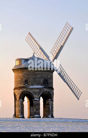 Moulin à Vent de Chesterton en hiver, Warwickshire, England, UK Banque D'Images