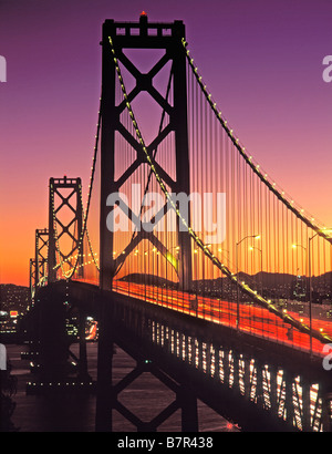 USA CALIFORNIA SAN FRANCISCO Oakland Bay Bridge Banque D'Images