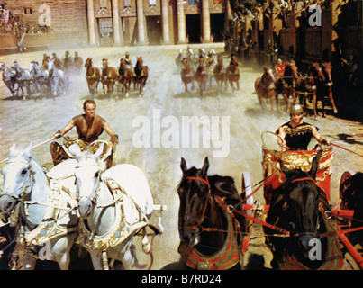 Ben Hur Année : 1959 USA Charlton Heston , Stephen Boyd Réalisateur William Wyler Banque D'Images