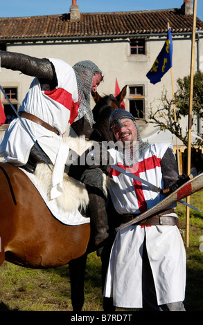 Fête médiévale à Parthenay, Deux-Sèvres, France Banque D'Images