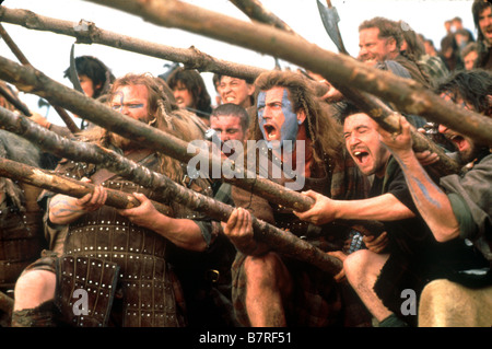 Braveheart Année : 1995 USA Réalisateur : Mel Gibson Mel Gibson Banque D'Images