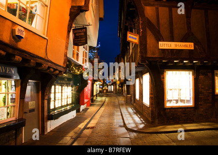 La pagaille et Little Shambles York Yorkshire Angleterre Banque D'Images