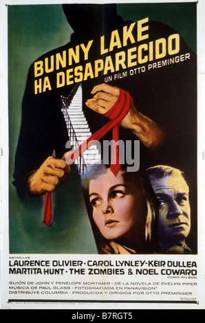 Bunny Lake est manquant Année : 1965 USA Réalisation : Otto Preminger affiche de film (Sp) Banque D'Images