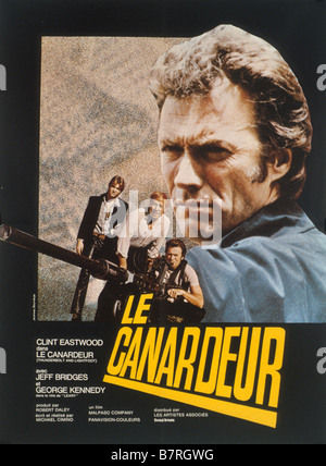 La technologie Thunderbolt et Lightfoot Année : 1974 USA Réalisateur : Michael Cimino Movie poster (Fr) Banque D'Images