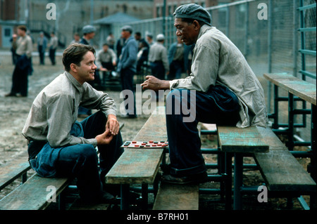 Les évadés The Shawshank Redemption, l'Année : 1994 - UK Tim Robbins, Morgan Freeman Réalisateur : Frank Darabont Banque D'Images