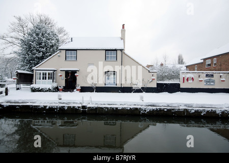 Cottage éclusiers, Weybridge W Surrey Banque D'Images