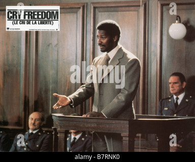 Cry Freedom Année : 1987 USA Denzel Washington Réalisateur : Richard Attenborough Banque D'Images