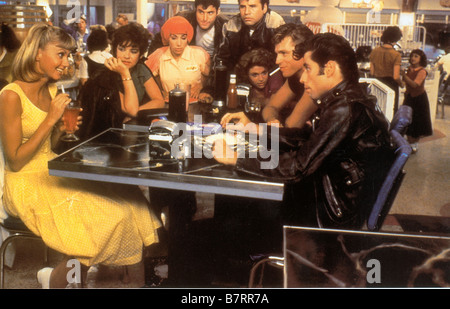 Graisse Graisse Année : 1978 USA Olivia Newton-John, Stockard Channing, Jeff Conaway, John Travolta Réalisateur : Randal Kleiser Banque D'Images