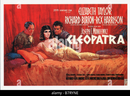 Année : 1963 - Cleopatra UK / USA Réalisateur : Joseph L. Mankiewicz Film poster (UK) Banque D'Images