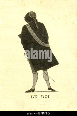 18e siècle silhouette portrait du roi George III circa 1782 Banque D'Images