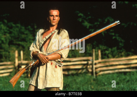 Le Dernier des Mohicans Année : 1992 USA Daniel Day-Lewis Réalisateur : Michael Mann Banque D'Images