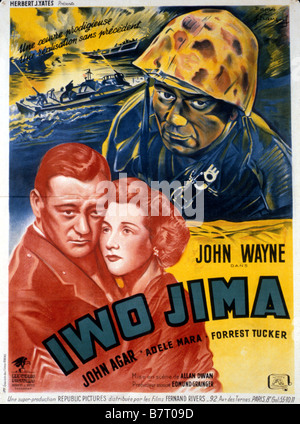 Sands of Iwo Jima Année : 1949 USA John Wayne Réalisateur:Allan Dawn Movie poster (Fr) Banque D'Images