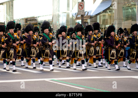 Défilé de la St Patrick sur la Fifth Avenue New York NY USA 2008 Banque D'Images