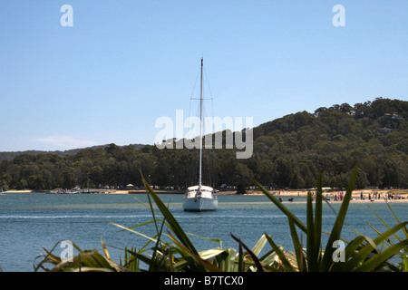 Location de bateaux sur l'eau près de Newport sur les plages du nord, Sydney Banque D'Images