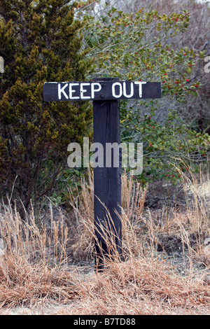 Keep Out signe Banque D'Images