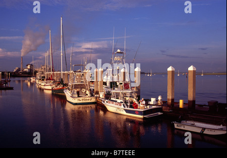 Marina à Fernandina Beach sur Amelia Island Florida Banque D'Images