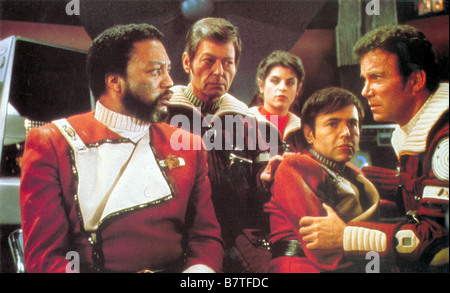 Star Trek La colère de Khan Année : 1982 USA Réalisateur : Nicholas Meyer Paul Winfield, DeForest Kelley , Kirstie Alley, Walter Koenig, William Shatner , Banque D'Images