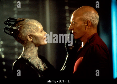 Star Trek Premier Contact Année : 1996 USA Patrick Stewart, Alice Krige Réalisateur : Jonathan Frakes Banque D'Images