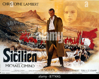 Le sicilien : 1987 USA Réalisateur : Michael Cimino Movie poster (Fr) Banque D'Images