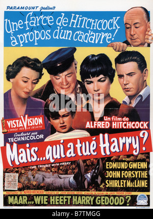 Le problème avec Harry Année : 1955 USA Réalisateur : Alfred Hitchcock Movie poster (Fr) Banque D'Images