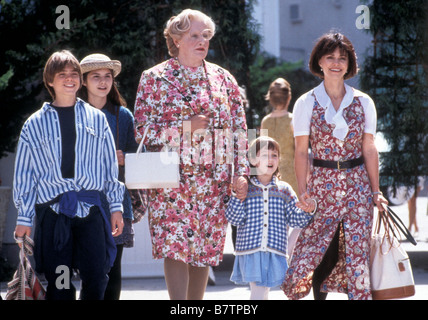 Mme Doubtfire Année : 1993 USA Robin Williams , Sally Field , Lisa Jakub , Matthew Lawrence Mara Wilson Réalisateur : Chris Columbus Banque D'Images