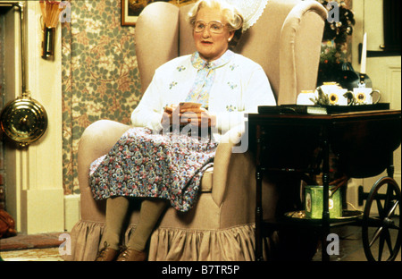 Mme Doubtfire Année : 1993 USA Robin Williams Réalisateur : Chris Columbus Banque D'Images