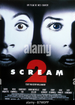 Scream 2 Année : 1997 USA affiche, poster Réalisateur : Wes Craven Banque D'Images
