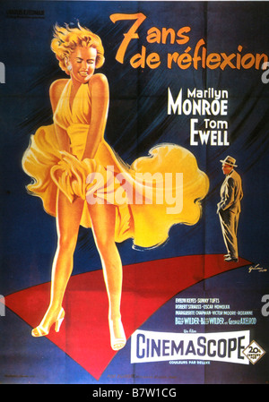 Les sept ans démangent Année : 1955 USA Réalisateur : Billy Wilder Film poster (Fr) Banque D'Images