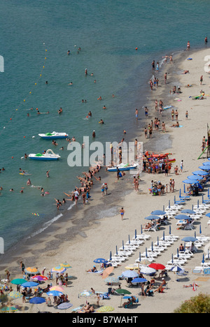 Le Cilento Italie Plage de Marina di Camerota Banque D'Images