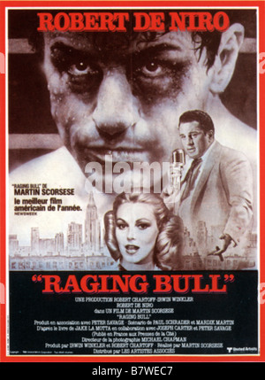 Raging Bull Année : 1980 USA Robert De Niro affiche, poster Directeur : Martin Scorsese Banque D'Images