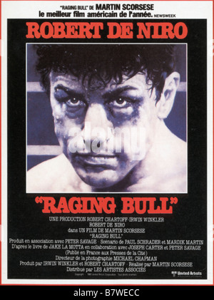 Raging Bull Année : 1980 USA Robert De Niro Réalisateur : Martin Scorsese Film poster Banque D'Images