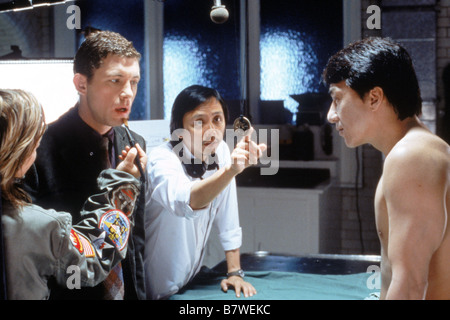 Le Médaillon Année : 2003 - Hong Kong / USA Jackie Chan, Lee Evans sur le tournage sur le tournage du film "ingénieurs", "le médaillon" Année : 2003 - Hong Kong / USA Réalisateur : Gordon Chan Banque D'Images