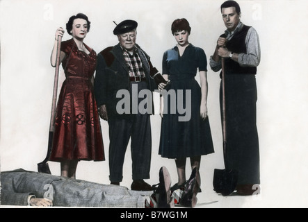 Le problème avec Harry Année : 1955 USA John Forsythe , Shirley MacLaine , Edmund Gwenn , Mildred Natwick Réalisateur : Alfred Hitchcock Banque D'Images