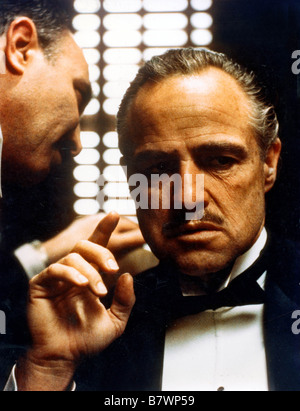 Le parrain Année : 1972 USA Marlon Brando Réalisateur : Francis Ford Coppola Banque D'Images