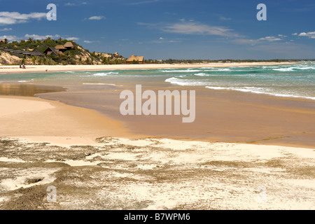 Afficher le long de la côte à Barra Beach près de Inhambane au sud du Mozambique. Banque D'Images