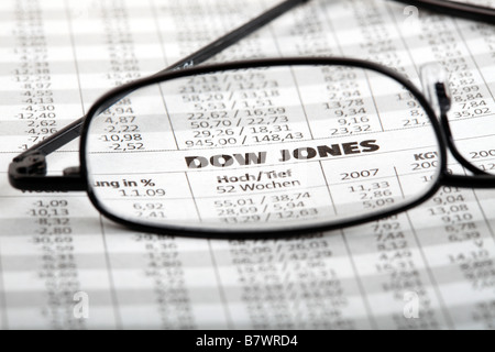 Dow Jones Banque D'Images